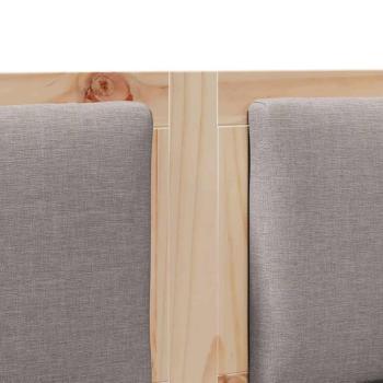 Kopfteil Sonstiges Braun 135 cm Massivholz Kiefer