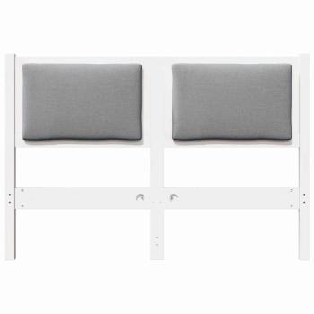 Kopfteil Sonstiges Weiß 120 cm Massivholz Kiefer