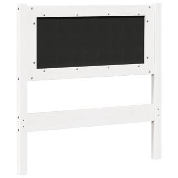 Kopfteil Sonstiges Weiß 75 cm Massivholz Kiefer