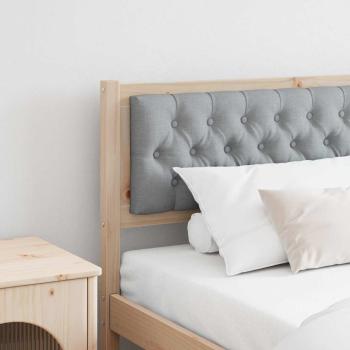 ARDEBO.de - Kopfteil Sonstiges Braun und hellgrau 200 cm Massivholz Kiefer