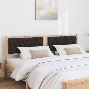 Kopfteil Sonstiges Braun und Schwarz 180 cm Massivholz Kiefer