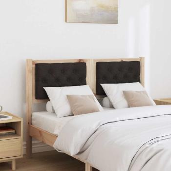 Kopfteil Sonstiges Braun und Schwarz 135 cm Massivholz Kiefer