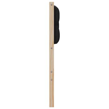 Kopfteil Sonstiges Braun und Schwarz 135 cm Massivholz Kiefer
