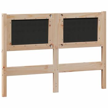 Kopfteil Sonstiges Braun und Schwarz 135 cm Massivholz Kiefer