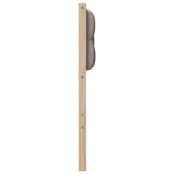 Kopfteil Sonstiges Braun und Taupe 120 cm Massivholz Kiefer