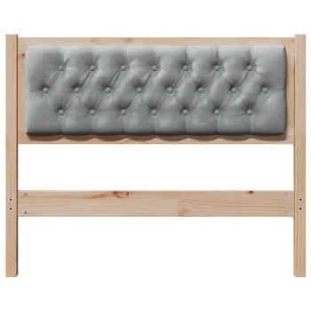 Kopfteil Sonstiges Braun und hellgrau 100 cm Massivholz Kiefer