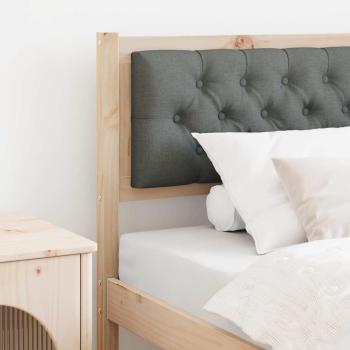 ARDEBO.de - Kopfteil Sonstiges braun und dunkelgrau 90 cm Massivholz Kiefer