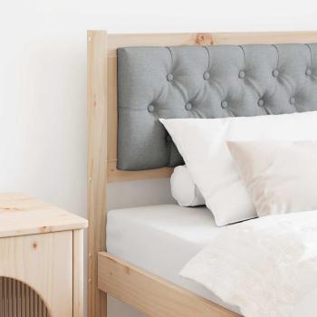 ARDEBO.de - Kopfteil Sonstiges Braun und hellgrau 80 cm Massivholz Kiefer