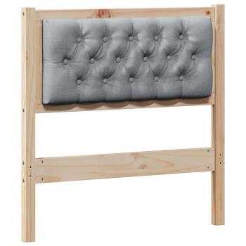 Kopfteil Sonstiges Braun und hellgrau 80 cm Massivholz Kiefer
