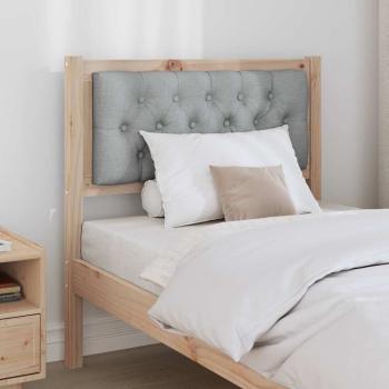 Kopfteil Sonstiges Braun und hellgrau 80 cm Massivholz Kiefer