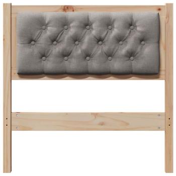 Kopfteil Sonstiges Braun und Taupe 80 cm Massivholz Kiefer