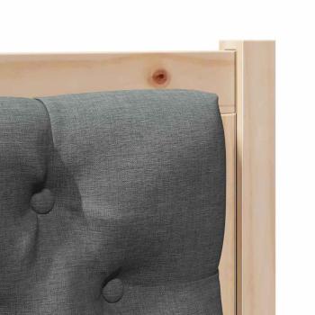 Kopfteil Sonstiges braun und dunkelgrau 75 cm Massivholz Kiefer