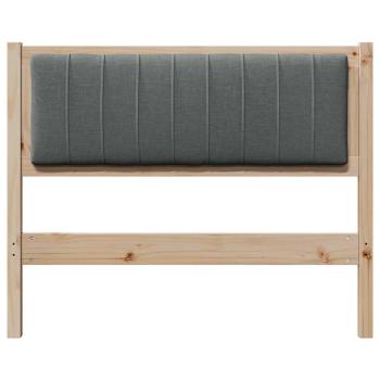 Gepolstertes Kopfteil Braun 100 cm Massives Kiefernholz