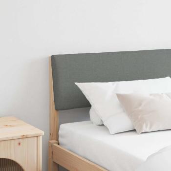 ARDEBO.de - Gepolstertes Kopfteil Dunkelgrau 200 cm Massives Kiefernholz