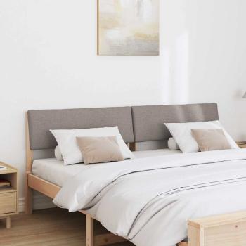 Gepolstertes Kopfteil Taupe 200 cm Massives Kiefernholz