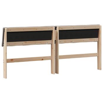 Gepolstertes Kopfteil Taupe 180 cm Massives Kiefernholz