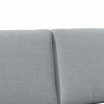 Gepolstertes Kopfteil Hellgrau 150 cm Massives Kiefernholz