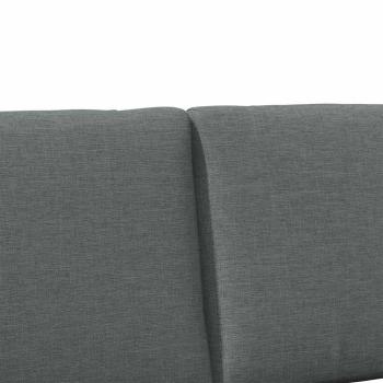 Gepolstertes Kopfteil Dunkelgrau 135 cm Massives Kiefernholz