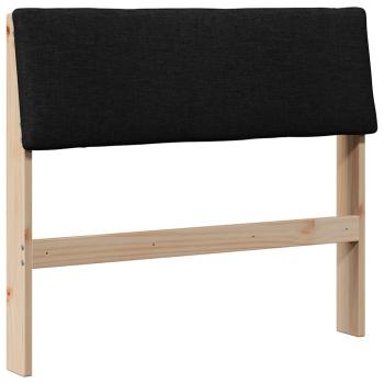 Gepolstertes Kopfteil Schwarz 100 cm Massives Kiefernholz