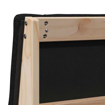 Gepolstertes Kopfteil Schwarz 100 cm Massives Kiefernholz