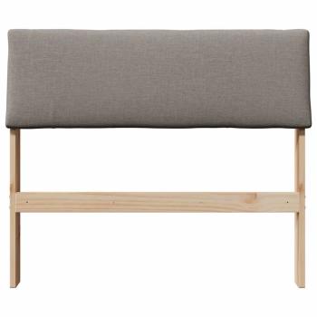 Gepolstertes Kopfteil Taupe 90 cm Massives Kiefernholz