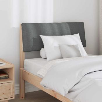 Gepolstertes Kopfteil Dunkelgrau 80 cm Massives Kiefernholz