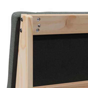 Gepolstertes Kopfteil Dunkelgrau 80 cm Massives Kiefernholz