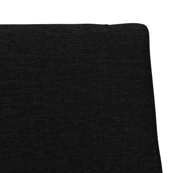 Gepolstertes Kopfteil Schwarz 80 cm Massives Kiefernholz