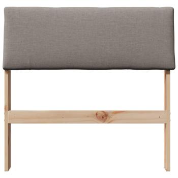 Gepolstertes Kopfteil Taupe 80 cm Massives Kiefernholz