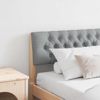 ARDEBO.de - Gepolstertes Kopfteil Hellgrau 200 cm Massives Kiefernholz