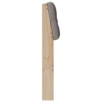 Gepolstertes Kopfteil Taupe 150 cm Massives Kiefernholz