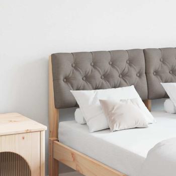 ARDEBO.de - Gepolstertes Kopfteil Taupe 120 cm Massives Kiefernholz