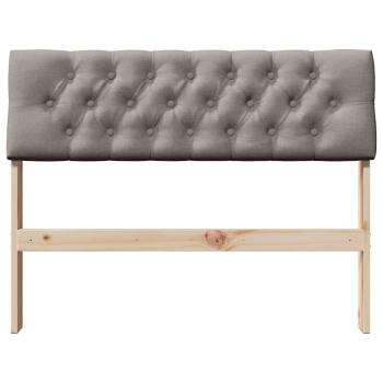 Gepolstertes Kopfteil Taupe 100 cm Massives Kiefernholz