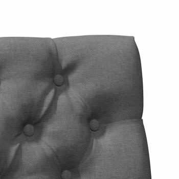 Gepolstertes Kopfteil Dunkelgrau 80 cm Massives Kiefernholz