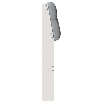 Gepolstertes Kopfteil Hellgrau 75 cm Massives Kiefernholz