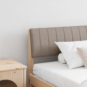 ARDEBO.de - Gepolstertes Kopfteil Taupe 200 cm Massives Kiefernholz