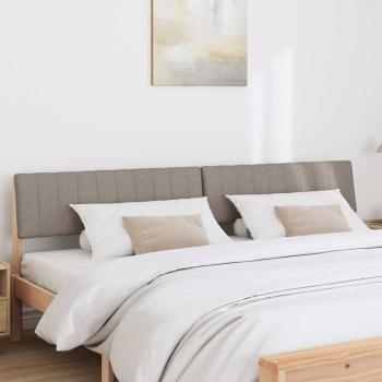 Gepolstertes Kopfteil Taupe 200 cm Massives Kiefernholz