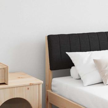 ARDEBO.de - Gepolstertes Kopfteil Schwarz 180 cm Massives Kiefernholz