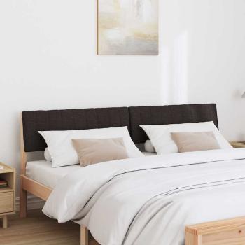 Gepolstertes Kopfteil Schwarz 180 cm Massives Kiefernholz