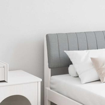 ARDEBO.de - Gepolstertes Kopfteil Hellgrau 180 cm Massives Kiefernholz