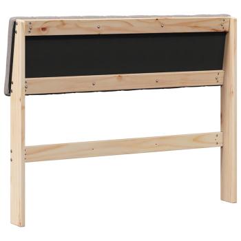 Gepolstertes Kopfteil Taupe 100 cm Massives Kiefernholz