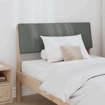 Gepolstertes Kopfteil Dunkelgrau 90 cm Massives Kiefernholz