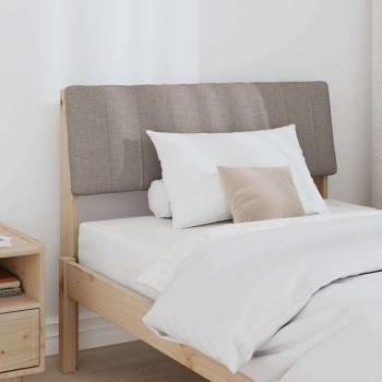 Gepolstertes Kopfteil Taupe 90 cm Massives Kiefernholz