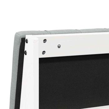 Gepolstertes Kopfteil Hellgrau 75 cm Massives Kiefernholz