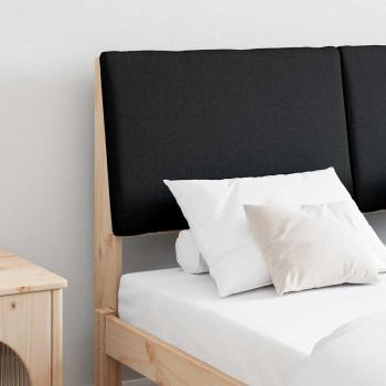 ARDEBO.de - Gepolstertes Kopfteil Schwarz 160 cm Massives Kiefernholz