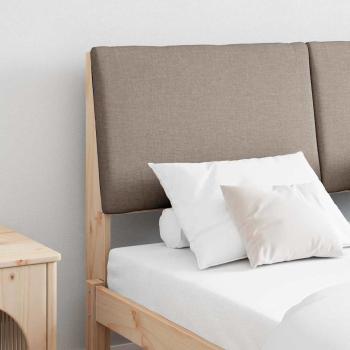 ARDEBO.de - Gepolstertes Kopfteil Taupe 160 cm Massives Kiefernholz