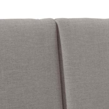 Gepolstertes Kopfteil Taupe 160 cm Massives Kiefernholz