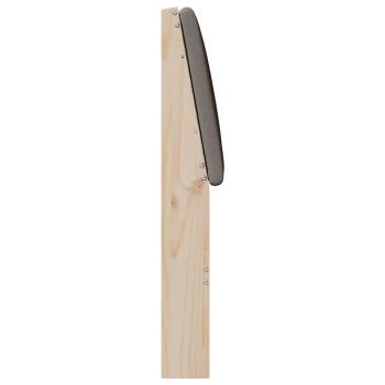Gepolstertes Kopfteil Taupe 150 cm Massives Kiefernholz