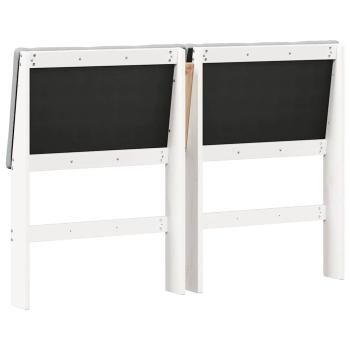 ARDEBO.de - Gepolstertes Kopfteil Hellgrau 150 cm Massives Kiefernholz