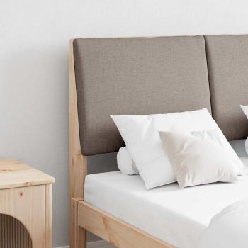 ARDEBO.de - Gepolstertes Kopfteil Taupe 135 cm Massives Kiefernholz